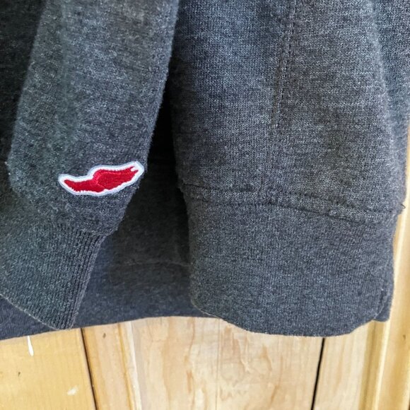 League Mens Stanford University 1/4 Zip Embroidered Sweater Large Gray SP EXC - Picture 5 of 12